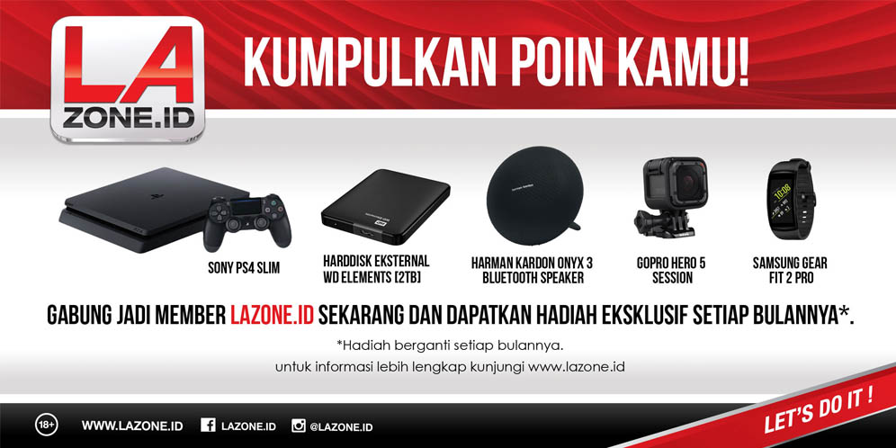Sekarang, Daftar jadi member di Website Lazone.id Bisa Dapat Hadiah! thumbnail